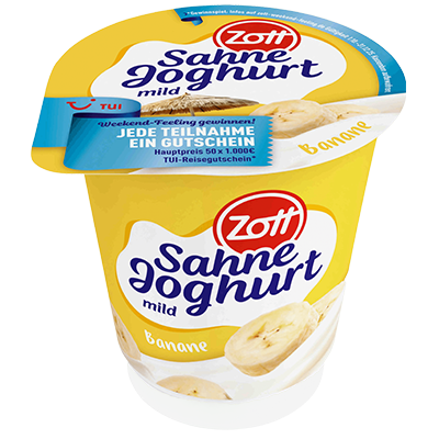 Zott Sahne Joghurt mild Penna Cotta Himbeere